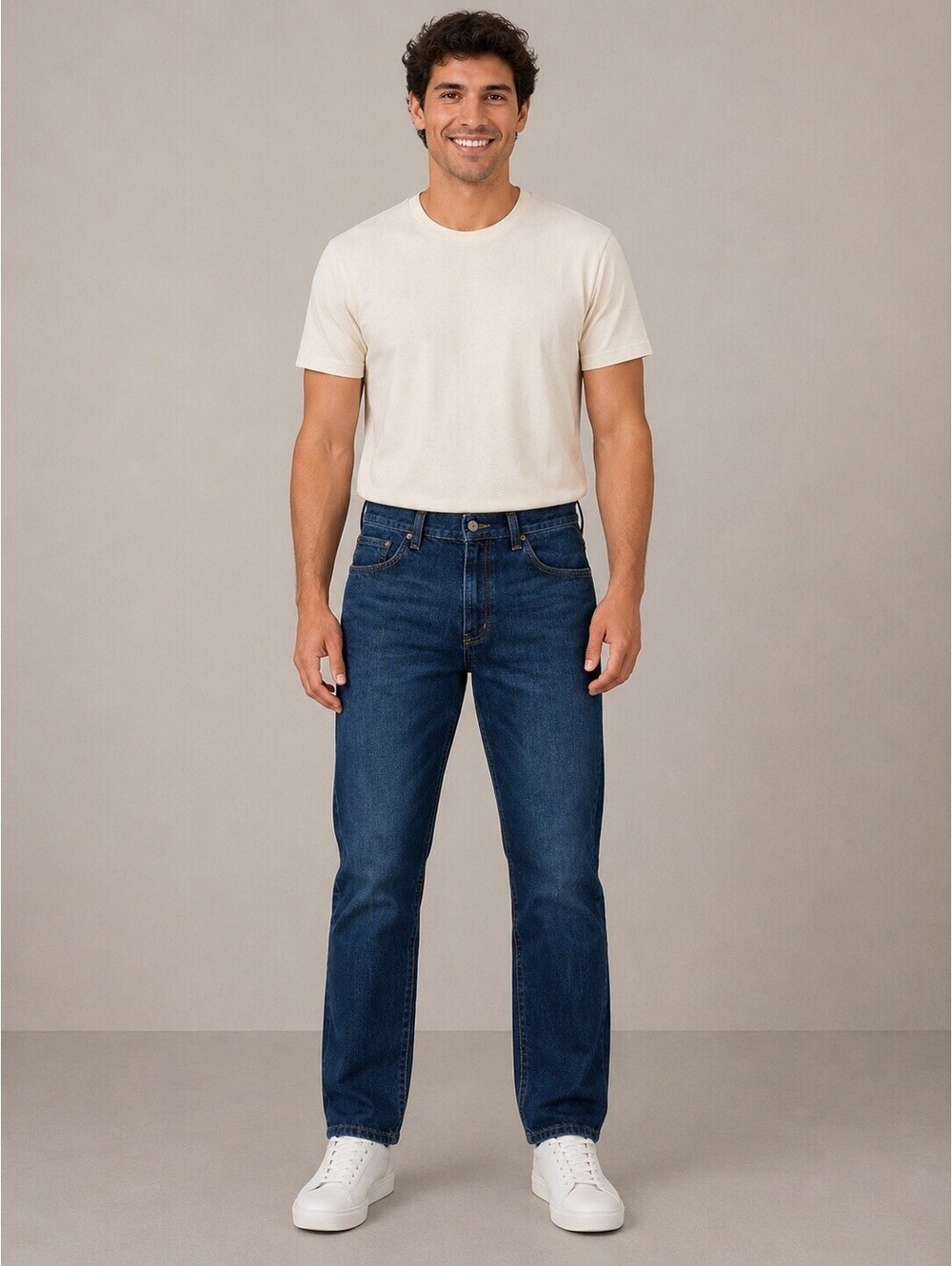 Carhartt Relaxed Fit Jeans Mens 32X32 Blue Denim Workwear Straight Leg